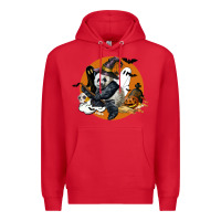 Red panda hallowen Premium Hoodie - LillyAllenDesigns
