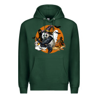 Sports Green panda hallowen Premium Hoodie - LillyAllenDesigns