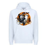 White panda hallowen Premium Hoodie - LillyAllenDesigns