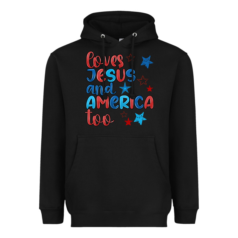 Love Jesus And America Too Heavyweight Hoodie by JahusDesignShop | Teevron
