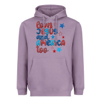 Lavender love jesus and america too Heavyweight Hoodie - JahusDesignShop