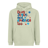 Matcha love jesus and america too Heavyweight Hoodie - JahusDesignShop