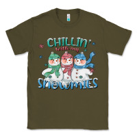 Army Green chillin with my snowmies Classic Tee - CowGirlArtShop