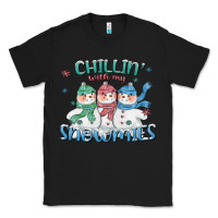 Black chillin with my snowmies Classic Tee - CowGirlArtShop