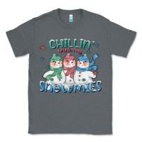 Charcoal Heather chillin with my snowmies Classic Tee - CowGirlArtShop