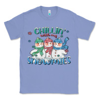 Colony Blue chillin with my snowmies Classic Tee - CowGirlArtShop