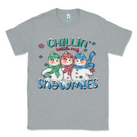 Heather Grey chillin with my snowmies Classic Tee - CowGirlArtShop