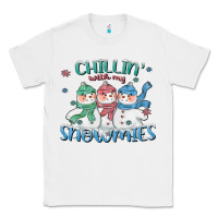 White chillin with my snowmies Classic Tee - CowGirlArtShop
