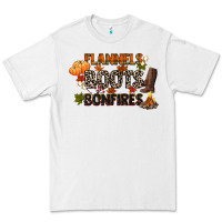 Flannels Boots And Bonfires Premium Tee | Teevron