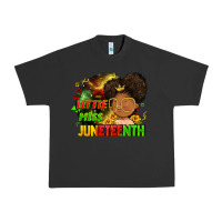 Pigment Black Little miss Juneteenth Urban Heavy Tee - FaDigitalArtStudio