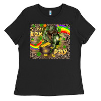 Black St. Pat Rex Day Ladies Tee - CowGirlArtShop