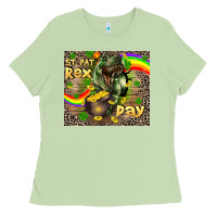 Matcha St. Pat Rex Day Ladies Tee - CowGirlArtShop