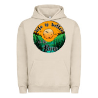 Pigment French Oak life is better at the river Urban Hoodie - JahusDesignShop