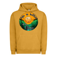 Pigment Peanut Butter life is better at the river Urban Hoodie - JahusDesignShop