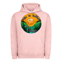 Pigment Salmon life is better at the river Urban Hoodie - JahusDesignShop