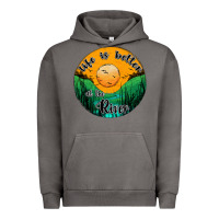Pigment Tornado life is better at the river Urban Hoodie - JahusDesignShop