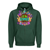 Sports Green field day let the games begin Zipper Hoodie - AdoDesignShop