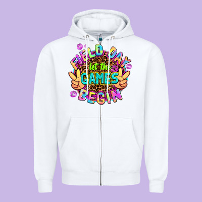 Field Day Let The Games Begin Zipper Hoodie Designed By Adodesignshop