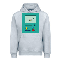 Heather Grey adventure time game bmo cover funny Urban Hoodie - baoMotion