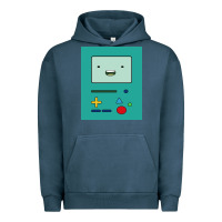 Pigment Midnight Navy adventure time game bmo cover funny Urban Hoodie - baoMotion