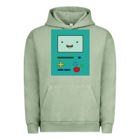 Pigment Oil Green adventure time game bmo cover funny Urban Hoodie - baoMotion