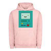 Pigment Salmon adventure time game bmo cover funny Urban Hoodie - baoMotion