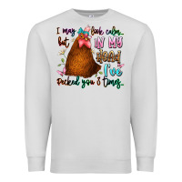 Dove Grey i may look calm but in my head ive pecked you 3 ti Premium Sweatshirt - JahusDesignShop