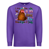 Purple i may look calm but in my head ive pecked you 3 ti Premium Sweatshirt - JahusDesignShop
