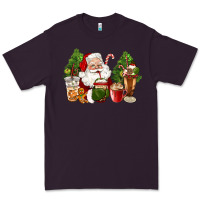 Plum santa coffee cups christmas Premium Tee - CowGirlArtShop