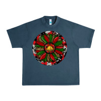 Midnight Navy Sunflower Christmas Urban Heavy Tee - RanaPortraitStore