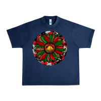 Navy Sunflower Christmas Urban Heavy Tee - RanaPortraitStore