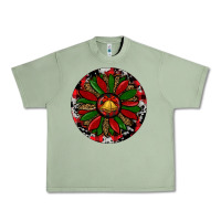 Oil Green Sunflower Christmas Urban Heavy Tee - RanaPortraitStore