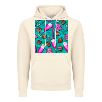Vintage Artic valentines day champagne and strawberry Vintage Hoodie - BundleAndBundleShop