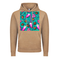 Vintage Coffee valentines day champagne and strawberry Vintage Hoodie - BundleAndBundleShop