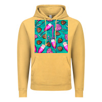 Vintage Mustard valentines day champagne and strawberry Vintage Hoodie - BundleAndBundleShop