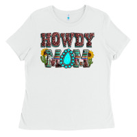 White Howdy mom mother's day Ladies Tee - HowdyJamesFarm