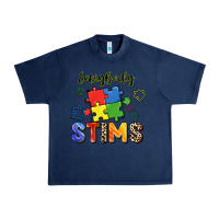 Navy Everybody stims Urban Heavy Tee - FaDigitalArtStudio