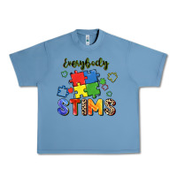 Pebble Blue Everybody stims Urban Heavy Tee - FaDigitalArtStudio