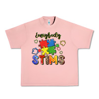 Salmon Everybody stims Urban Heavy Tee - FaDigitalArtStudio