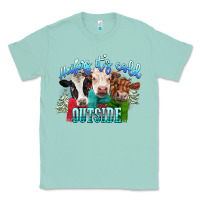 Seafoam heifers its cold outside Classic Tee - CowGirlArtShop