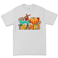 Dove Grey give thanks Premium Tee - CowGirlArtShop