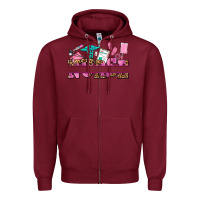 Burgundy nurse custom name Zipper Hoodie - AdoDesignShop
