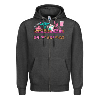 Charcoal Heather nurse custom name Zipper Hoodie - AdoDesignShop