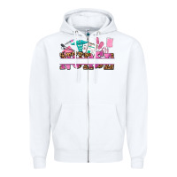 White nurse custom name Zipper Hoodie - AdoDesignShop