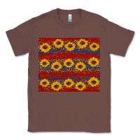 Chestnut usa and sunflower pattern Classic Tee - Artiststas