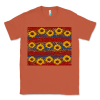 Copper usa and sunflower pattern Classic Tee - Artiststas
