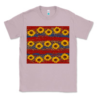 Lilac usa and sunflower pattern Classic Tee - Artiststas