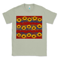 Matcha usa and sunflower pattern Classic Tee - Artiststas