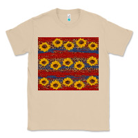 Mushroom usa and sunflower pattern Classic Tee - Artiststas
