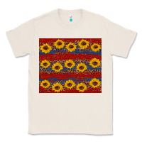 Natural usa and sunflower pattern Classic Tee - Artiststas